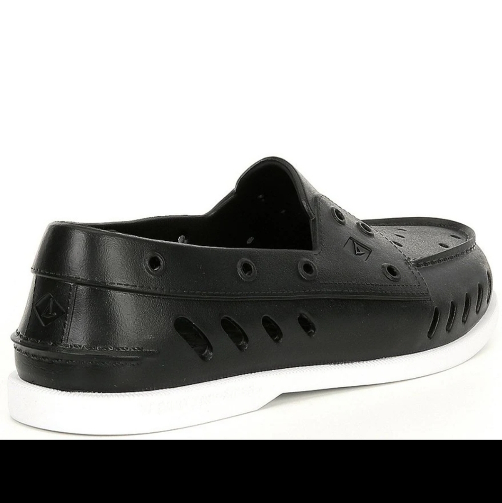 Sperry Men's Authentic Original Float Slip-Ons shoes loafers black - Picture 2 of 10